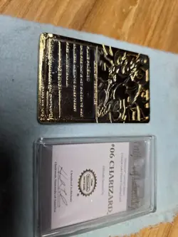 1999 Burger King Pokemon 23k Gold Card CHARIZARD - with Case - Image 2