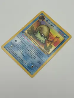 1st Edition Omanyte 52/62 Common Fossil Pokemon Card - LP - Image 4