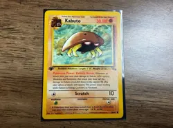 First Edition Kabuto Fossil Common #50/62 Pokemon Trading Card Game - Image 1