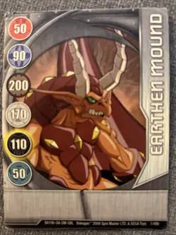 Bakugan:Battle Brawlers | Earthen Mound 🥈Silver Gate Card | 1/48b - Image 2