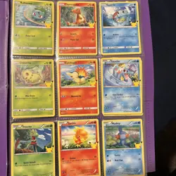 Pokemon 25th Anniversary McDonalds Set Non Holo Base - 25 Card Set Pikachu Promo - Image 1