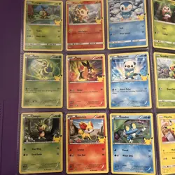 Pokemon 25th Anniversary McDonalds Set Non Holo Base - 25 Card Set Pikachu Promo - Image 2