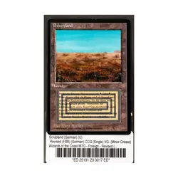 WOTC MtG FBB German Scrubland (German) (U) VG- - Image 1