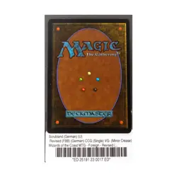 WOTC MtG FBB German Scrubland (German) (U) VG- - Image 2