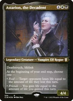 Astarion, The Decadent 524 Etched Foil Rare Baldur's Gate MTG Near Mint - Image 1