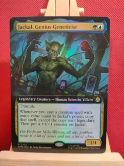 Jackal, Genius Geneticist FOIL (Extended Art) - Marvel's Spider-Man - NM - MTG - Image 1