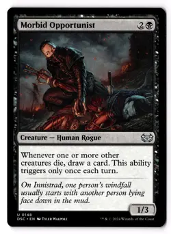 Morbid Opportunist 148 Commander: Duskmourn: House of Horror NM - Image 1