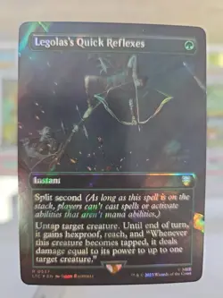 Legolas's Quick Reflexes (Borderless) (Surge Foil) Commander: the Lord of the... - Image 1