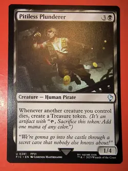 MTG, MAGIC: PITILESS PLUNDERER, FIC, UNCOMMON, 0281 - NM - REGULAR FINISH - Image 1