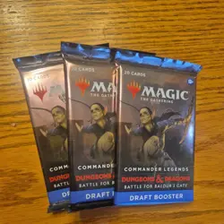 Commander Legends Battle for Baldur's Gate - (3) Draft Booster Packs Set - MtG - Image 1