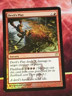 C6490 MTG MAGIC INNISTRAD DEVIL'S PLAY #140 FOIL MP RARE - Image 1