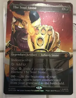 Magic the Gathering The Soul Stone 0243 Marvel's Spider-Man Borderless Foil NM!! - Image 1