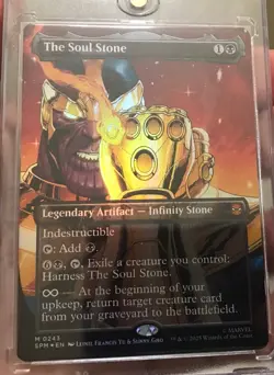 Magic the Gathering The Soul Stone 0243 Marvel's Spider-Man Borderless Foil NM!! - Image 3