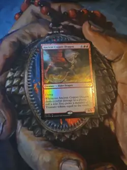 Ancient Copper Dragon Commander Legends: Battle for Baldur's Gate Foil - Image 1