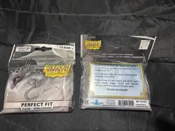 Dragon Shield Perfect Fit Clear Sleeves Sideloaders (2 pack lot) - Image 1