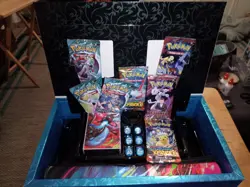 Pokemon Card Tcg 7 Sealed Packs Mega Charizard UPC Rivals Journey Sparks Box+Mat - Image 1
