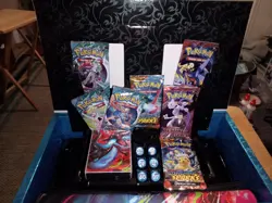 Pokemon Card Tcg 7 Sealed Packs Mega Charizard UPC Rivals Journey Sparks Box+Mat - Image 2