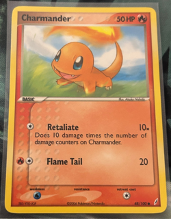 2006 Pokemon EX Crystal Guardians Charmander #48/100 - Image 1