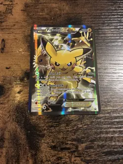 Pokemon Pikachu EX Black Star Promo 2016 #XY124 TCG English HP-Damaged - Image 2