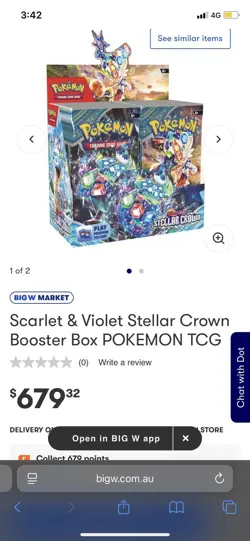 Pokemon TCG - Scarlet & Violet - Stellar Crown - Booster Box Sealed - Image 2