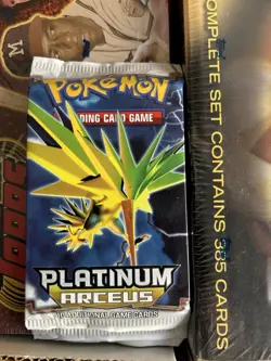 2009 POKEMON PLATINUM ARCEUS BOOSTER PACK FACTORY SEALED ZAPDOS ARTWORK 820650105104 - Image 1