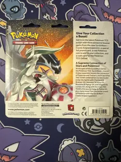 2019 POKEMON SUN & MOON COSMIC ECLIPSE 3 PACK W/ CELEBI SEALED BLISTER SM224 - Image 2