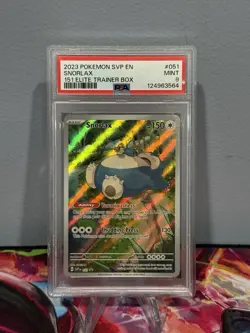 2023 Pokemon SVP en Snorlax 151 Elite Trainer Box Promo #051 PSA 9 Mint - Image 1