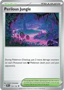 4x Perilous Jungle - 156/162 - Uncommon NM-Mint Pokemon SV05 - Temporal Forces - Image 1