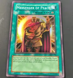 Yu-Gi-Oh! Magic Ruler Messenger Of Peace Super Rare Spell Card MRL-102 DMG - Image 1