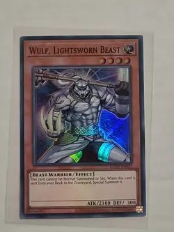 Yu-Gi-Oh! Wulf, Lightsworn Beast LODT-EN023 Super Rare Unlimited NM - Image 1