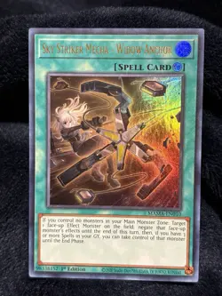Yu-Gi-Oh! Sky Striker Mecha - Widow Anchor MAMA-EN010 Ultra Rare 1st Edition - Image 2