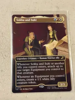 mtg borderless Sokka and Suki, Avatar the Last Airbender eternal, unplayed - Image 1