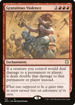 Gratuitous Violence (127/359) Adventures in the Forgotten Realms Commander NM - Image 1