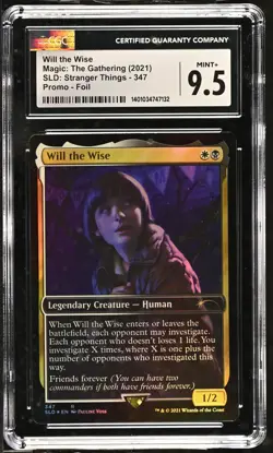 WILL THE WISE Secret Lair Foil Stranger Things CGC 9.5 MTG EDH [Nostalgium] - Image 1