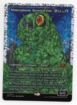 MTG: Magic Aetherdrift *Fracture Foil* Mimeoplasm, Revered One (Showcase) - Image 1
