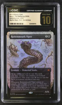 ROTTENMOUTH VIPER Bloomburrow Showcase Foil Mythic CGC Pristine 10 MTG [NOS] - Image 1