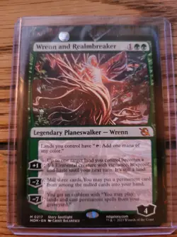 Wrenn and Realmbreaker NM-Mint English March of the Machine MTG Magic Promo Pack - Image 1