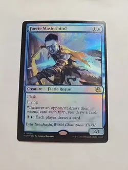 MTG - Faerie Mastermind - MOM -Foil Rare #0058 - Image 1