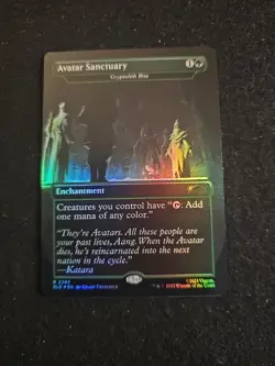 FOIL - Avatar Sanctuary - Cryptolith Rite - Secret Lair - The Last Airbender MTG - Image 1