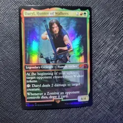 Daryl, Hunter of Walkers ?Foil NM? Secret Lair Drop The Walking Dead AMC MTG 144 - Image 1