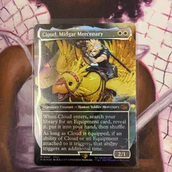 Cloud, Midgar Mercenary (Borderless) (Chocobo Track Foil) Final Fantasy Foil - Image 1