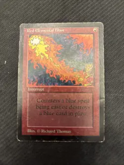 Red Elemental Blast Limited Edition - Beta Mtg HP - Image 1