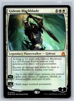 Gideon Blackblade Holo M Ravnica Remastered 20 NM - Image 1