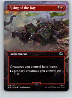 Magic the Gathering Rising of the Day Borderless The Lord of the Rings MTG - Image 1