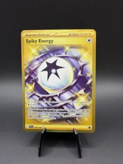 Pokemon TCG Spiky Energy Hyper Rare Gold Card 190/159 Journey Together - Image 1
