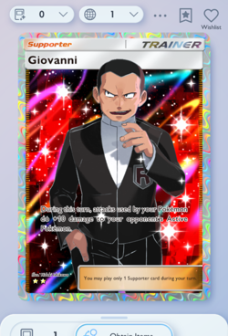 Pokemon TCG POCKET - Giovanni Full Art 2?, Genetic Apex, English - Image 1