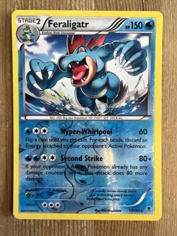 Pokemon TCG Feraligatr Phantom Forces 17/119 Reverse Holo Holo Rare LP - Image 1