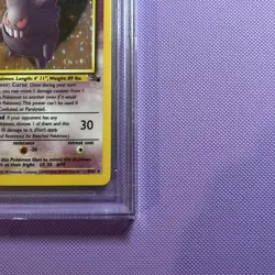 Gengar 5/62 Fossil Holo Pokemon BGS 9 PSA 1999 Vintage - Mint (Scratched case) - Image 5