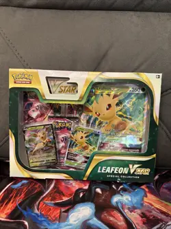 2022 POKEMON LEAFEON VSTAR SPECIAL COLLECTION BOX SET SEALED - Image 1