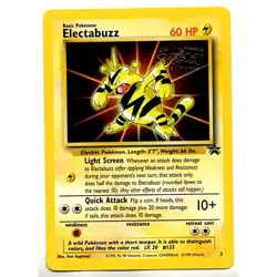 Pokemon Electabuzz Black Star Movie Promo UNPLAYED NM/M - Image 1